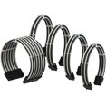 thumbnail image 1 of LINKUP - PSU Cable Extension Sleeved Custom Mod GPU PC Braided w/Comb Kit┃1 x 24 P (20+4)┃2 x 8 P (4+4) CPU┃2 x 8 P, 1 of 5