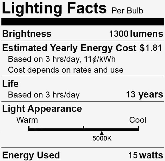 (4 bulbs) GE classic LED PAR38 Floodlight, 15 watts, 1300 Lumens, Outdoor Wet rated, Daylight 5000K, Dimmable, Medium base,  LED floodlight (90 watt replacement)
