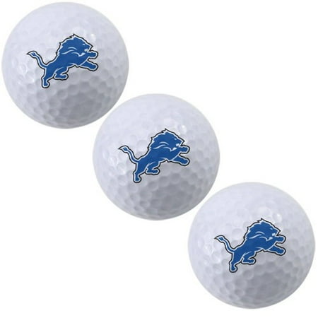 Detroit Lions Team Logo Ball - McArthur Detroit Lions 3-Pack of Team Logo Golf Balls - No Size