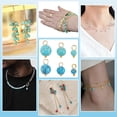 thumbnail image 6 of 120PCS Synthetic Turquoise Charms 2 Colors Round Drop Pendant Charm with Brass Findings Gemstone Pendants for Jewelry Necklace Bracelets Making Crafts Supplies 8-13mm DIY, 6 of 6