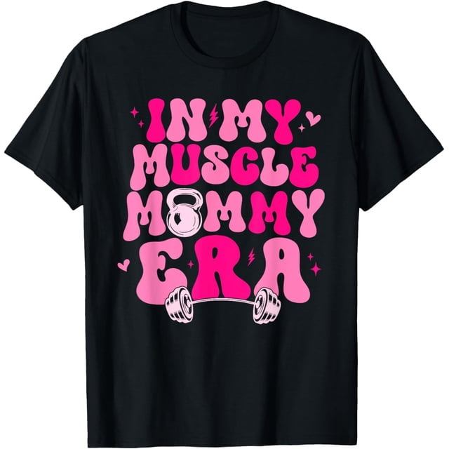 Camiseta divertida en mi músculo, mamá, para gimnasio, entrenamiento, fitness, para mujeres y niñas