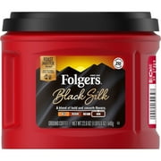 Folgers Black Silk Ground Coffee, Smooth Dark Roast, 22.6 Oz (Pack of 3)