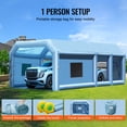 thumbnail image 6 of KFFKFF Inflatable Paint Booth, 29.5x15.7x11.8 ft, Includes 950W+750W Blowers, Air Filtration, Ideal for Big Trucks, Vans, Machinery, 6 of 9