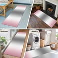 thumbnail image 5 of 2'x6' Rug Runners for Hallways Kitchen, Pink Grey Non Slip Entryway Beside Floor Carpet Runner, Gray Farmhouse Modern Rustic Washable Laundry Room Bedroom Throw Rugs Mat for Family Pet, 5 of 8