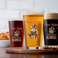 thumbnail image 4 of Merry Christmas Meowy Catmas Xmas Noel Maine Coon Elf Candy Cane Snow 16oz Pint Beer Glass Mug Cat Lover Kitten Owner Gifts Beer Glasses Cup - 13017, 4 of 5