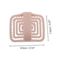 thumbnail image 5 of Unique Bargains 1 Pc Square Hollow Hair Shampoo Brush for Head Massage 3.74"x3.07"x2.56" Skin Color, 5 of 6