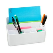 Pen+Gear White All in One Desktop Storage Organizer for School and Office Supplies