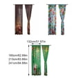 thumbnail image 4 of Naiovety Bonita cortina transparente con estampado navideño para un dormitorio elegante, fácil cuidado, cortinas de fácil instalación Kits de decoración para fiestas verde 132*241, 4 of 6