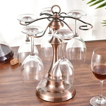 OUNONA  Stemware Display Holder Wine Glass Stand Draining Goblet Hanging Rack