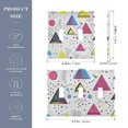 thumbnail image 2 of Yayeee Toggle Light Switch Wall Plate 2-Gang 4.56"x4.48" Decorative Outlet Cover, Pink Simple Shapes, 2 of 7