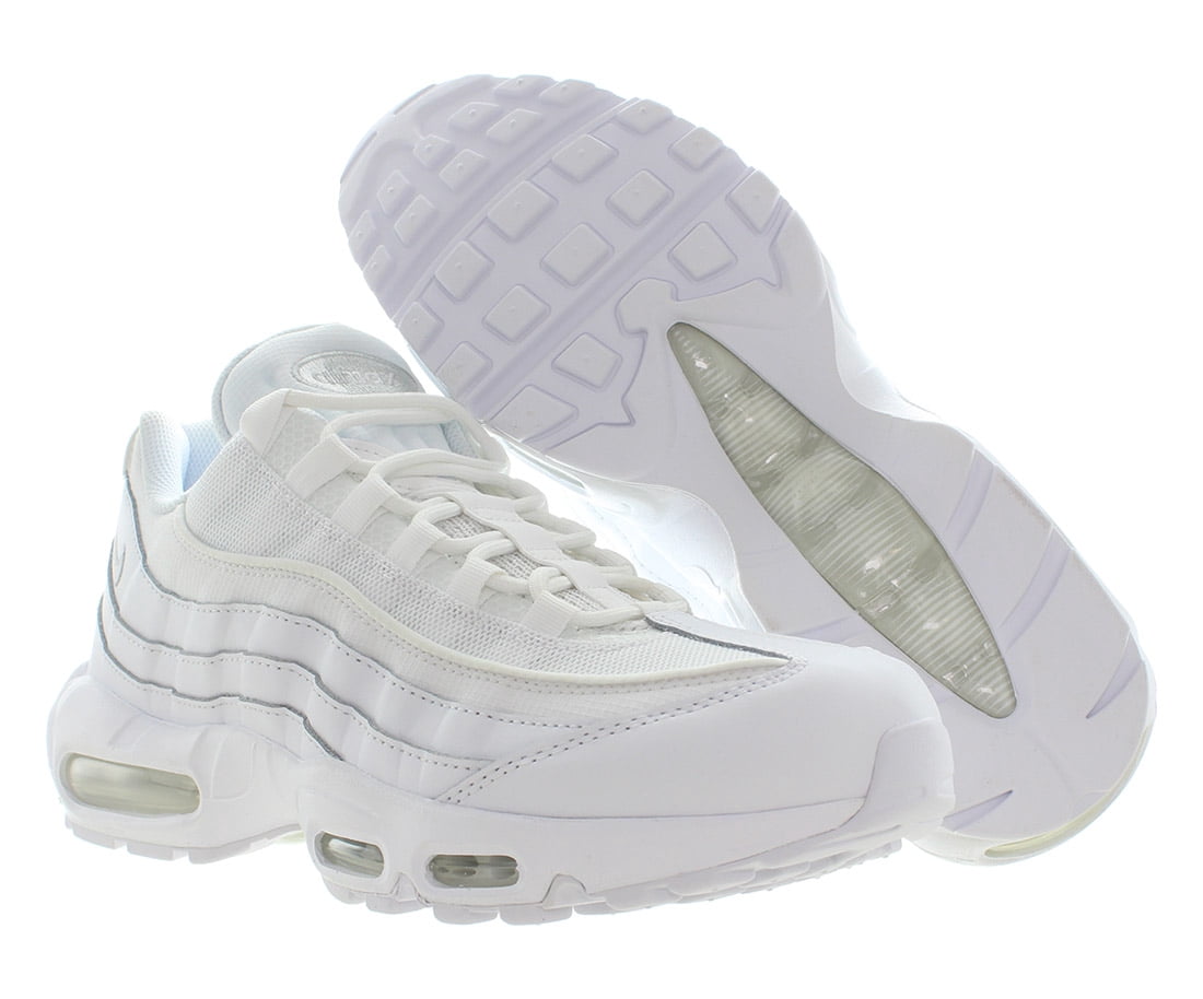 Nike Air Max 95 Essential Sneakers, Triple White, Mesh and  display picture 3