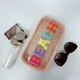 thumbnail image 4 of Bolsa de maquillaje cqoogrlx Clear Beach impermeable de nailon y PVC, 4 of 6
