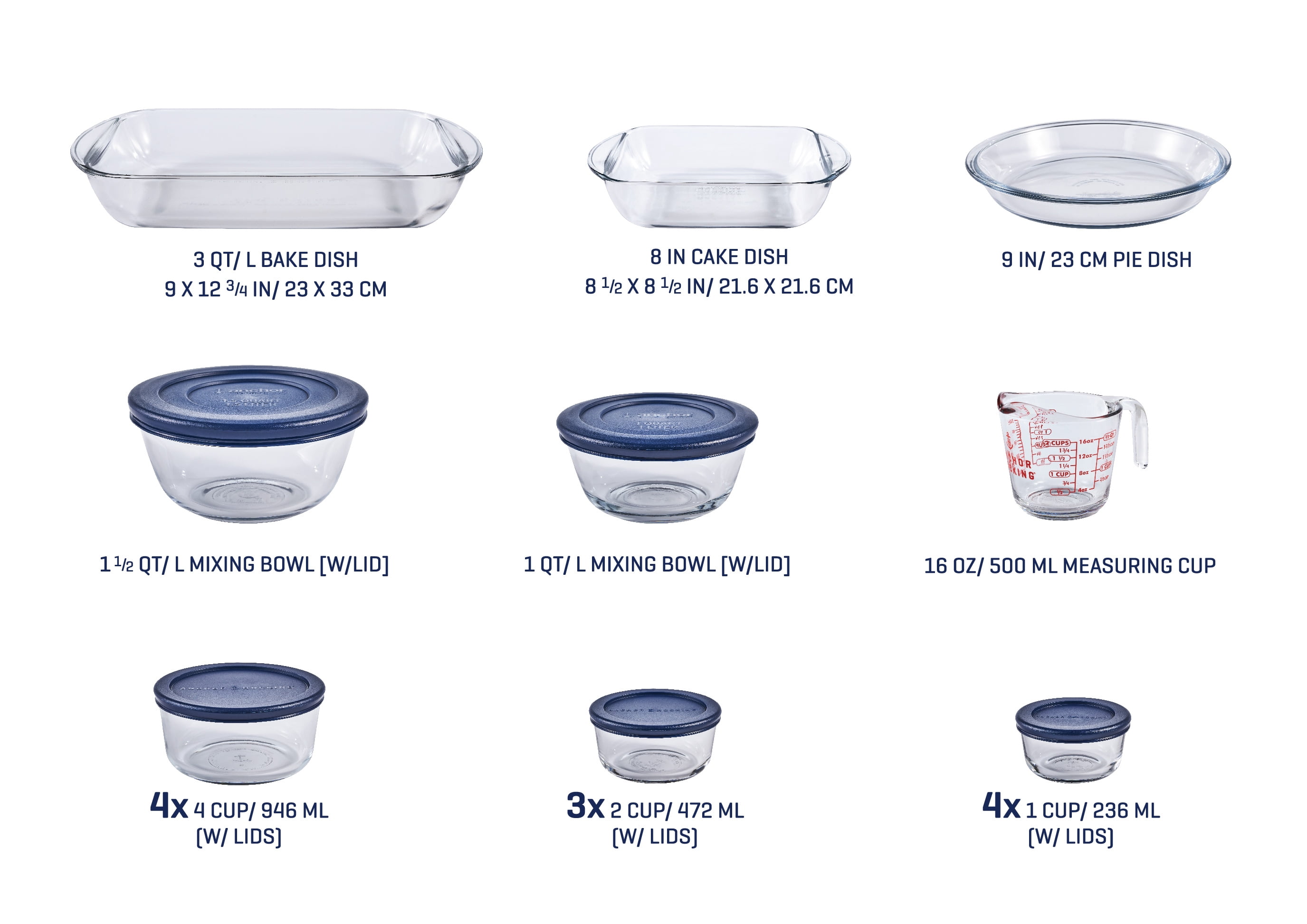 anchor hocking bakeware bundle