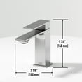 thumbnail image 6 of VIGO Dunn Single Handle Single-Hole Bathroom Faucet in Brushed Nickel, 6 of 13