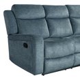 thumbnail image 6 of Global Furniture USA U6024 Dark Gray Velvet Fabric Reclining Sofa, 6 of 7
