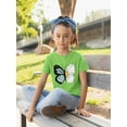 thumbnail image 2 of Half Butterfly Half Daisy T-Shirt Juniors -Image by Shutterstock,  Large, 2 of 4
