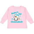 thumbnail image 3 of Inktastic Baby's 1st Chrismukkah with Cute Baby Penguin and Snowflakes Boys or Girls Long Sleeve Toddler T-Shirt, 3 of 5