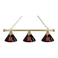 thumbnail image 1 of Holland Bar Stool BL3BRRutger Rutgers Scarlet Knights 3 Shade Pool Billiard Light, Brass, 1 of 1