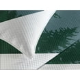 thumbnail image 4 of Ambesonne Forest Quilted Bedspread Set 3 Pcs, Coniferous Tree Design, King Size, Dark Green Slate Blue, 4 of 5