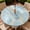 Blue Marble, variant on Round Outdoor Tablecloth with Umbrella Hole, Zippered Fitted Tablecloth with Elastic Edge, Waterproof Table Cloth Cover for Picnic Party Round Table