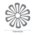 thumbnail image 3 of Flower Shaped Hot Pad Coaster Trivet Placemat for Dining Table Kitchen Office Use 1-Piece, 3 of 6