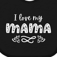 thumbnail image 4 of Inktastic I Love My Mama with Hearts Boys or Girls Baby Bib, 4 of 4