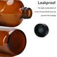 thumbnail image 3 of 2Pack 16oz Amber Glass Boston Round Bottles with  Air Tight Seal Phenolic Poly Cone Caps, Leak-Proof Brown Glass Containers for  Storing Condiments, Essential Oils, and Homemade Solutions, 3 of 6