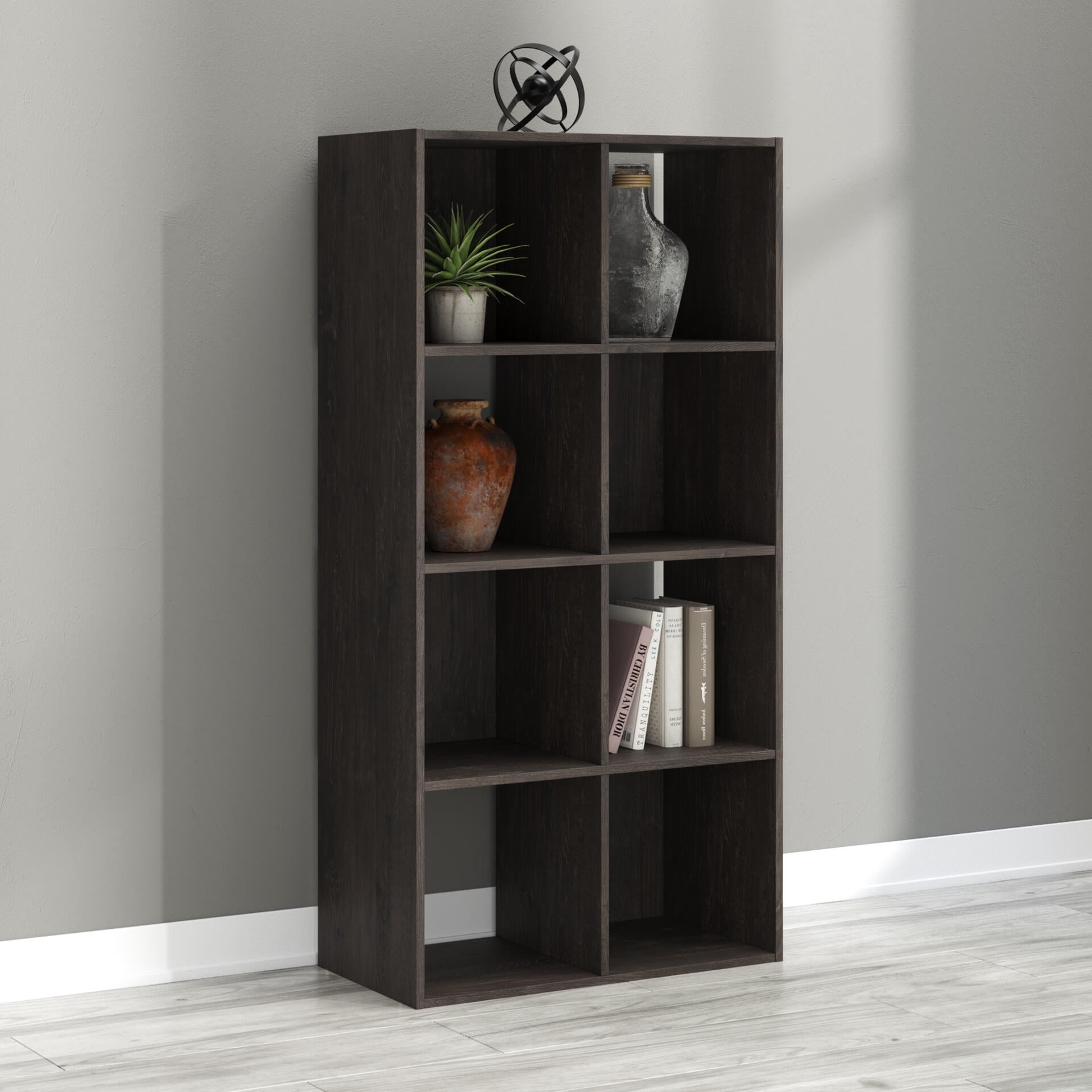 Signature Design by Ashley Piperton 8 Cube Storage Organizer with Charcoal Finish