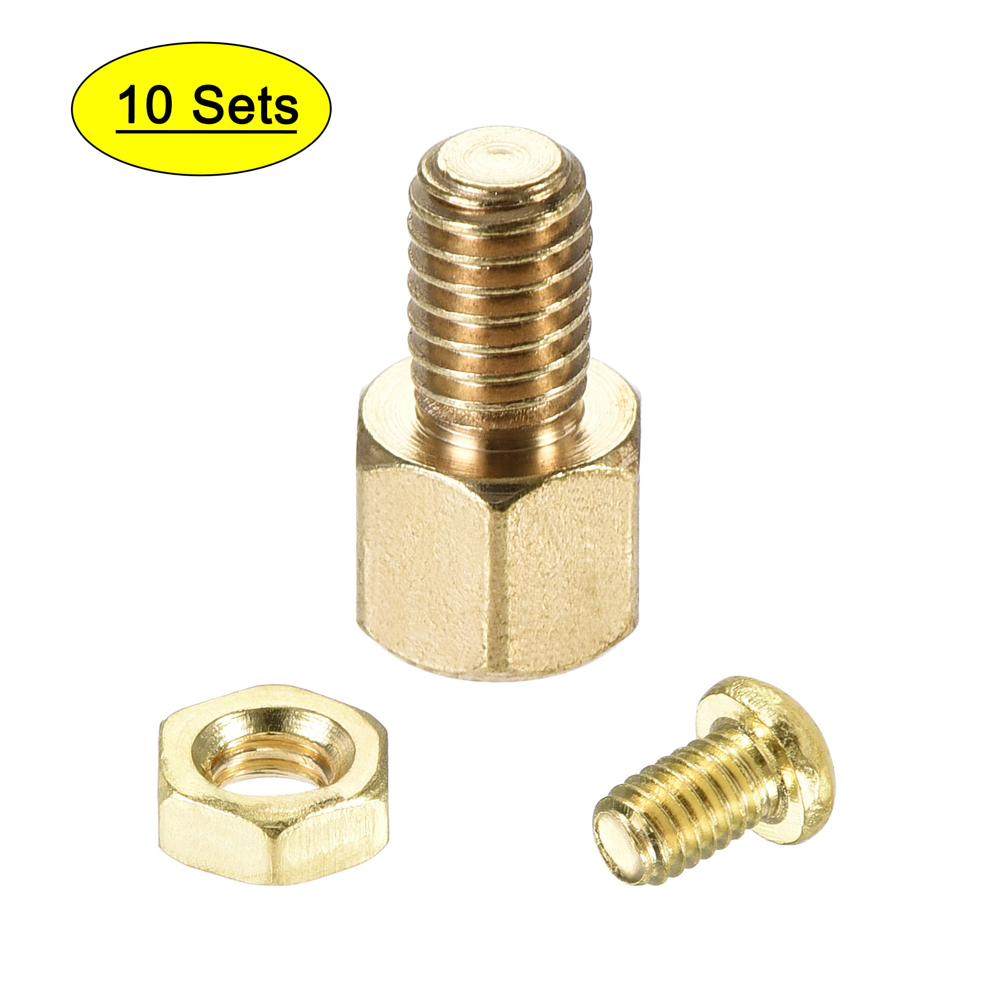 6 mm Male to Female Hex Brass Spacer Standoff 20pcs M2.5 x 13 mm 