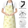 thumbnail image 4 of Kdxio Green Pears Apron with Pockets Adjustable Kitchen Aprons for Men Women Waterproof Aprons for Cooking,Drawing,Crafting, Baking Household Cleaning, 4 of 5