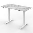 thumbnail image 3 of 24/7 Shop At Home Kontor Home Office 44" Metal Height Adjustable Standing Desk, White, 3 of 5