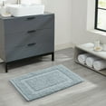 thumbnail image 5 of Jean Pierre New York Sophie Border 100% Cotton Bath Mat - Non-Slip Bath Rug - Pale Blue - 20" x 32", 5 of 8