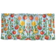 thumbnail image 7 of Yayeee Kitchen Curtains Tier Set of 2 Light Filtering 57"x24" Over Sink Window Panels, Various Tomatoes, 7 of 7