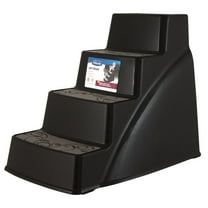 Petmate Pet Steps II Lightweight Plastic Dog Steps to Help Climb Sofas or Beds, 26" For Pets Up To 70 lb, Brown