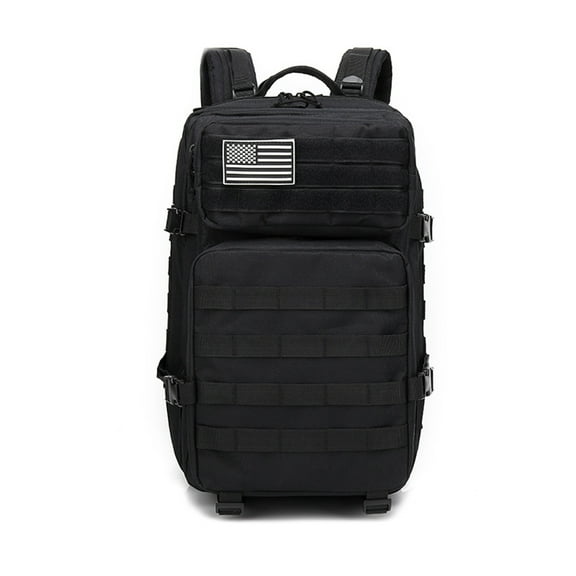 Vaupan 45L Backpack Universal for Men and Women Backpack Outdoor Work, Large Capacity Shoulders Backpack Suitable for Trekking Camping Travel Long-Distance Type Hiking Rucksack Travel (Black)
