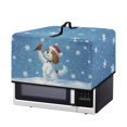 thumbnail image 5 of TSOVTHRID Christmas Hat Dog Print Microwave Oven Cover Protection Dustproof Toaster Oven Cover Protector Cardinal Snowflake Kitchen Machine Covers for Christmas Decor, 18.25"W x 14.5"D x 11"H, S, 5 of 7