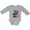 AC-Heather Grey, variant on Inktastic Gender Reveal Will it be a Little Buck or Doe? Girls Long Sleeve Baby Bodysuit