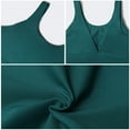 thumbnail image 6 of Sevpuikl Women's Seamless High Neck Padded Sport Bra V-Back Medium Support Athletic Tank Top Yoga Fitness workout Crop Tops, 6 of 7