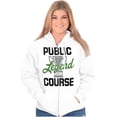 thumbnail image 3 of Course Legend Trophy Golfer Golfing Unisex Fleece Graphic Zip Up Hoodie Brisco Brands 3X, 3 of 5