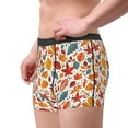 thumbnail image 2 of Lukts Colorful Maple Leaves Pattern Men's Underwear Covered Waistband Boxer Briefs-XX-Large, 2 of 5