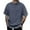 Grey, variant on Fashion Top for Men - Men's Casual Crew Neck T-Shirt Everyday Wear Stylish Two Layer Design Fabric Outfits Relaxed Comfort Pairing with Pants Casual Shirts,Green,L