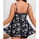 thumbnail image 4 of Tankini para mujer, estampado de moda con almohadilla para el pecho, sin aros, traje de baño de dos piezas para mujer, trajes de baño tankini para mujer, traje de baño de 2 piezas para mujer, trajes d, 4 of 8
