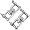 thumbnail image 1 of Swivel Ring Shackle Suspension Connectors - 304 Stainless Steel Jaws - 2 Pcs, 1 of 5