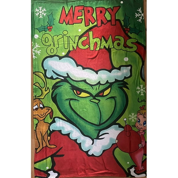 Exclusiva! Cobija Frazada Ultra Suave Grinch