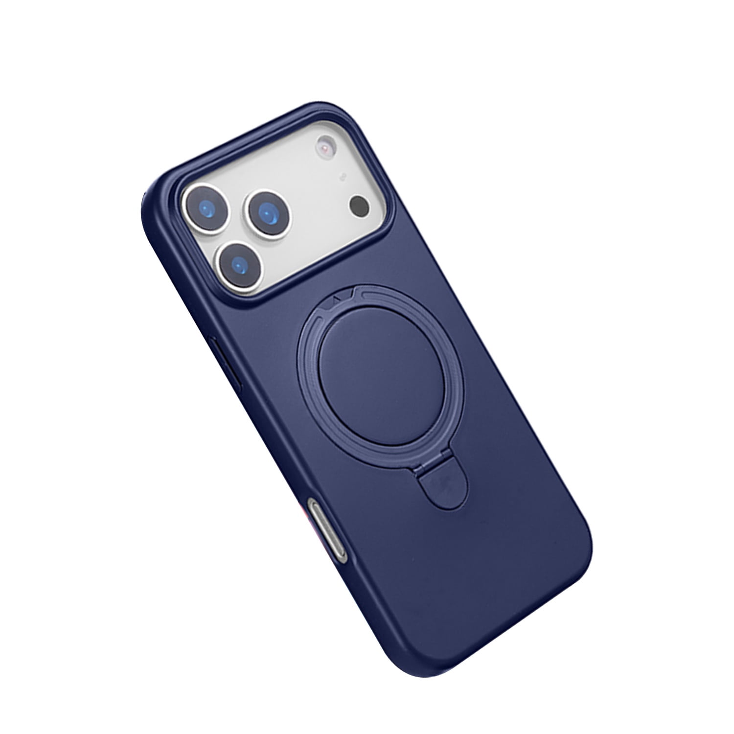 Durable Silicone Stand Case with Magsafe for iPhone 17 Pro - Dark Blue