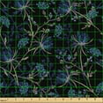 thumbnail image 2 of Ambesonne Night Jungle Fabric by the Yard Upholstery, Dreamy Nostalgic Bloom, 2 Yards, Dark Indigo and Pale Camel, 2 of 5
