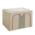 thumbnail image 2 of Bolsas de almacenamiento de ropa Soledad con ventana transparente plegable Beige 66L, 2 of 10