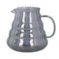 thumbnail image 3 of Grey Striped Glass Coffee Carafe, Manual Drip Pot Filter, Elegant Coffee Server with Beautiful Design for Home and Office Use, Heat Resistant and Sturdy, 3 of 7