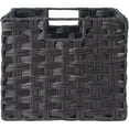 thumbnail image 2 of Winsome Wood Melanie 3-Pc Woven Fiber Basket Set, Foldable, Chocolate, 2 of 9