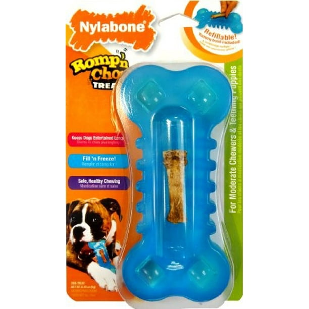 Nylabone Romp 'N Chomp Dog Toy, Wolf, Chicken Flavor